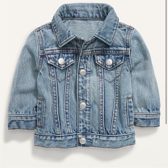Old Navy Baby Blue Jean Jacket 3-6 month - Picture 6 of 7